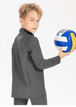 Детская спортивная кофта утепленная, цвет серый