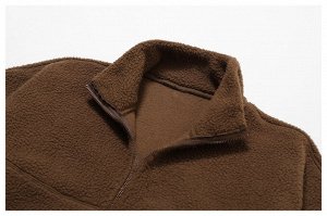 Женская спортивная куртка на кулиске, цвет коричневый