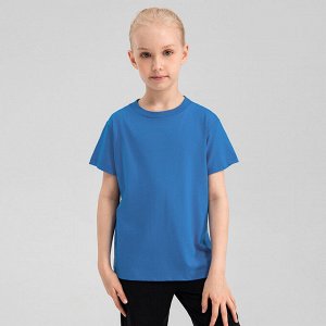 Детская спортивная футболка, цвет синий