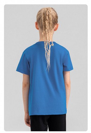 Детская спортивная футболка, цвет синий
