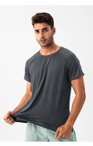 Мужская футболка, цвет темно-серый