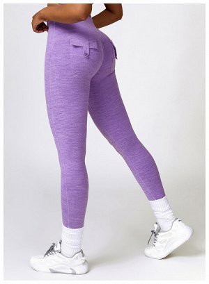 Женские спортивные леггинсы, цвет фиолетовый