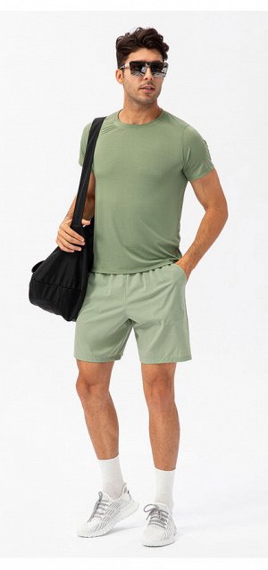 Мужские спортивные шорты, цвет светло-зеленый