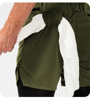 Мужские спортивные шорты, цвет зеленый