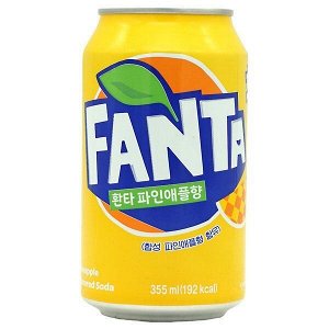 Газированный напиток со вкусом ананаса Fanta / Фанта 355 мл