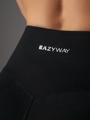Eazy-way Спортивные леггинсы с утягивающим двойным поясом и неоновыми вставками