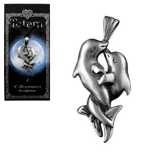 71147 Амулет "TOTEM" 47 Целующиеся дельфины