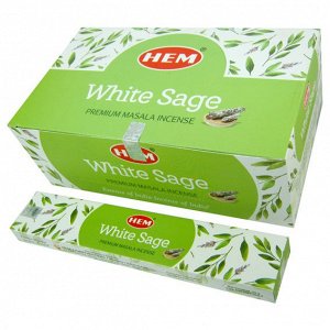 HEM масала 15 гр. Благовония White Sage блок 12 шт.