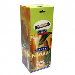 SATYA 4-гр. благовония Natural НАТУРАЛ блок 25 шт.
