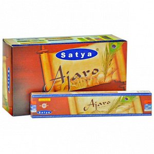 SATYA прямоуг. благовония Ajaro ОМОЛАЖИВАЮЩИЕ 15гр. блок 12 шт.