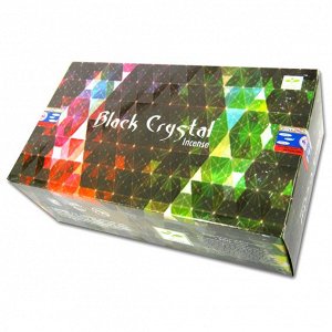 SATYA прямоуг. благовония Black Crystal ЧЁРНЫЙ КРИСТАЛЛ 15гр. блок 12 шт.