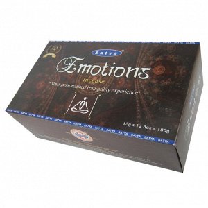 SATYA прямоуг. благовония Emotions ЭМОЦИИ 15гр. блок 12 шт.