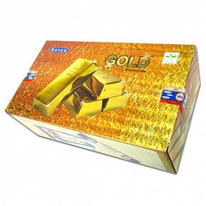 SATYA прямоуг. благовония Gold ЗОЛОТО 15гр. блок 12 шт.