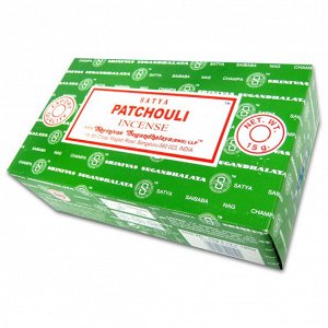 SATYA прямоуг. благовония Patchouli ПАЧУЛИ 15гр. блок 12 шт.