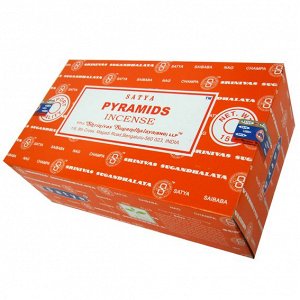 SATYA прямоуг. благовония Pyramids ПИРАМИДЫ 15гр. блок 12шт.