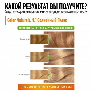 Гарньер Стойкая питательная крем-краска для окрашивания волос Color Naturals, оттенок 9.1 Солнечный пляж, 110 мл, Garnier