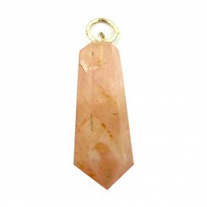 R410-6 Кварц розовый подвеска 2,7см камень