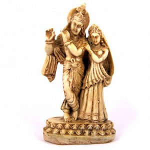 Кришна и Радха статуэтка 15см пластик