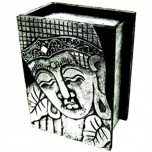 IN0145-3 Шкатулка Будда 19x14х9см, дерево