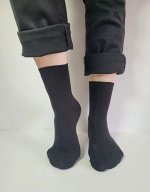 Nature Socks 2015 Носки женские высокие демисезонные хлопковые черного цвета