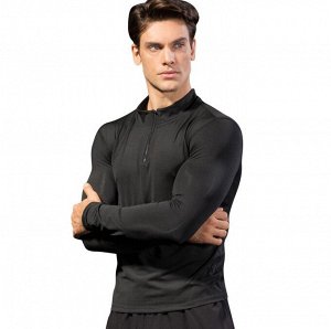 Мужская спортивная кофта, утепленная, цвет черный