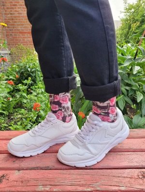 Nature Socks Б15-5001 Носки унисекс 3D печатным рисунком череп с розами