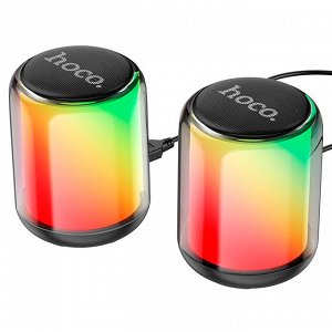 Компьютерные колонки Hoco Wireless I Wired Colorful Speaker 2в1