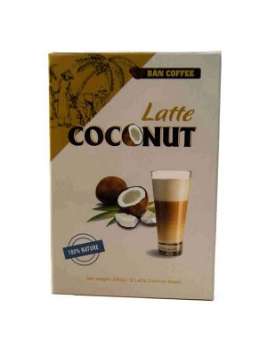 Напиток кофейный растворимы со вкусом кокоса (3в1 12 п*20гр) (BANCAPHE Latte COCONUT)