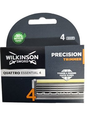 Schiсk кассеты сменные Quattro Essential 4 Precision, 4шт