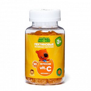 Интенсив Витамин С «Ми-Ми-Мишки» со вкусом апельсина, сопротивляемость организма к инфекциям и вирусам, 90 жевательных пастилок по 2 г