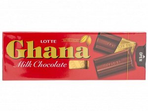Шоколад ГАНА молочный 10шт, Lotte, 40гр.