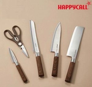 HappyCall Набор Ножей WOODIQUE 5P