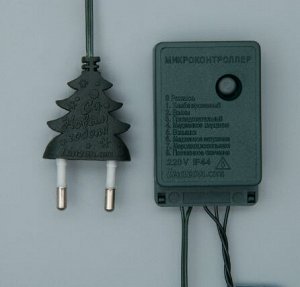 Luazon Lighting Гирлянда «Нить» 3.5 м свечение мульти ТЕМНЫЙ ПРОВОД