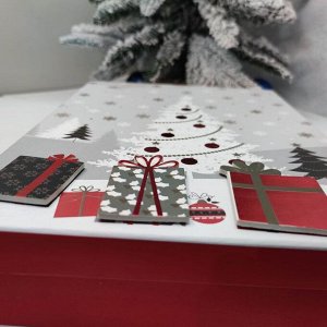 (БРАК) Коробка Новогодняя подарочная