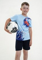 Футболка для мальчика Игра, цвет голубой