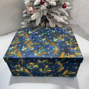 (БРАК) Коробка Новогодняя подарочная