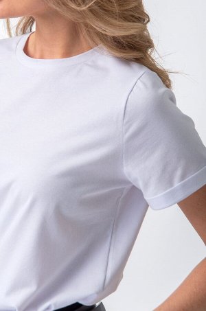 Женская базовая футболка с лайкрой