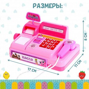 ZABIAKA Игровой набор касса «Магазинчик», с аксессуарами, свет, звук, МИКС