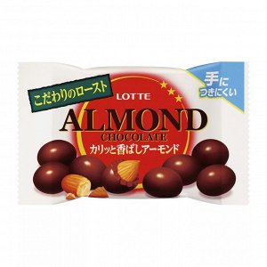 Миндаль в шоколаде, Lotte, 43гр., 1/10/120