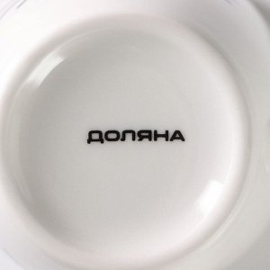 Кружка Доляна «Белый кот», 350 мл, фарфор, цвет белый