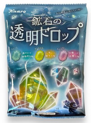 Карамель Цветные кристаллы Kanro, 65 гр.