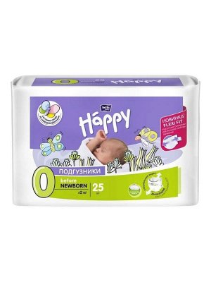 Белла Подгузники для детей с эластичными боковинками Хэппи, менее 2 кг, Bella baby happy before newborn, 25 шт в уп