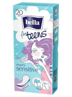 Белла Прокладки гигиенические ежедневные ультратонкие Bella for teens sensitive 20 шт в уп