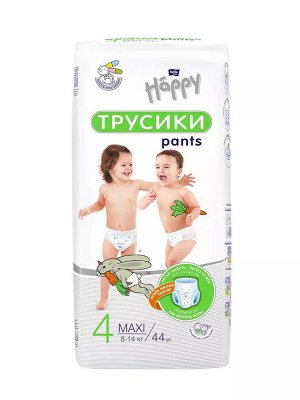 Белла Подгузники-трусики для детей Хэппи макси, 8-14 кг, Bella happy pants maxi, 44 шт в уп