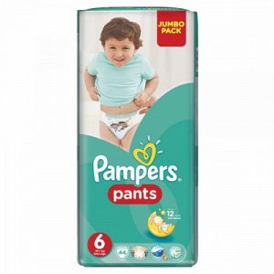 PAMPERS Подгузники-трусики Pants Extra Large Джамбо Упаковка 44