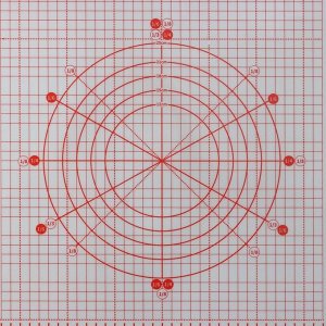 Коврик для выпечки и раскатки теста с разметкой, армированный, силикон, 50x40 см, красный