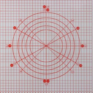 Силиконовый коврик с разлиновкой армированный, 50x40 см, цвет белый