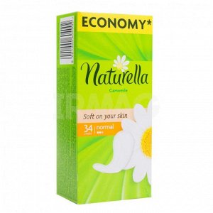 NATURELLA Женские гигиенические прокладки на каждый день Camomile Normal Duo 34шт ПрепакКороб