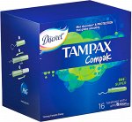 TAMPAX Compak Тампоны женские гигиенические с аппликатором Super Duo 16шт ПрепакКороб