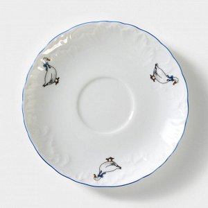 Блюдце «Рококо. Гуси», d=15.7 см